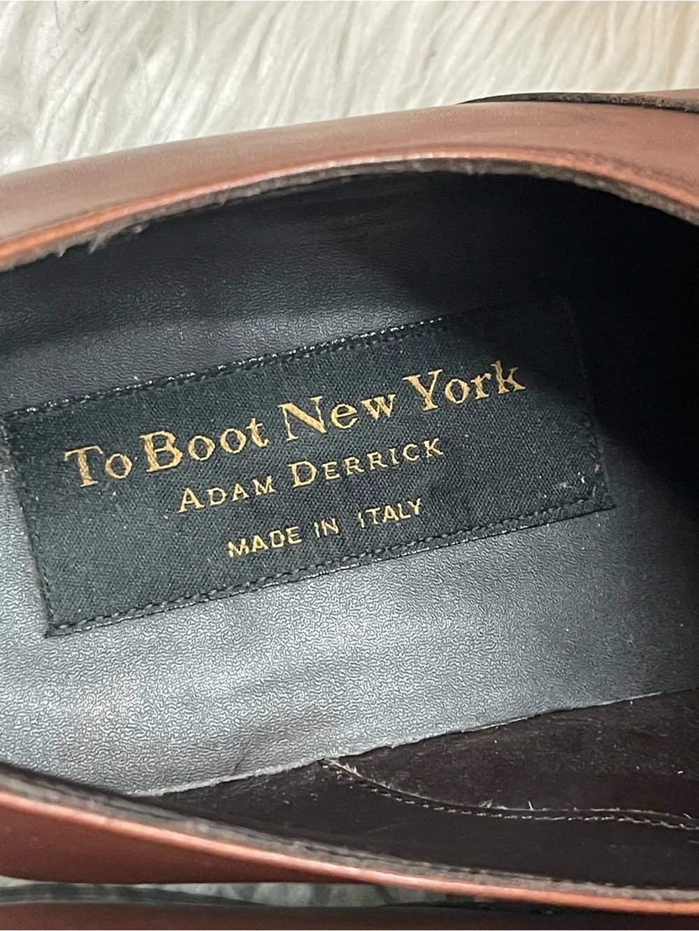 To Boot New York Men's Brandon II Cap Toe Oxford Shoes in Cuoio Luc. Ant Sz 11.5
